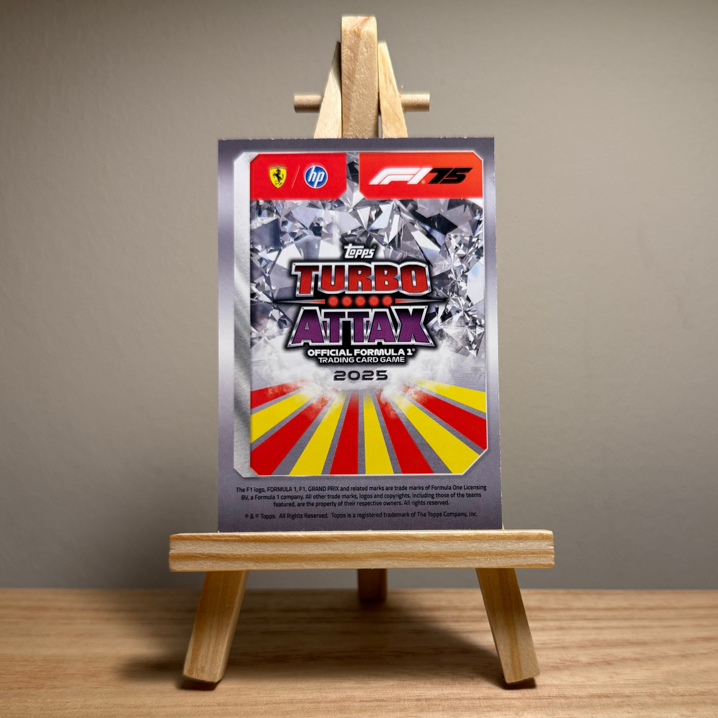 2025 Turbo Attax Formula 1 Trading Card - #20 Scuderia Ferrari Hewlett Packard Team Car