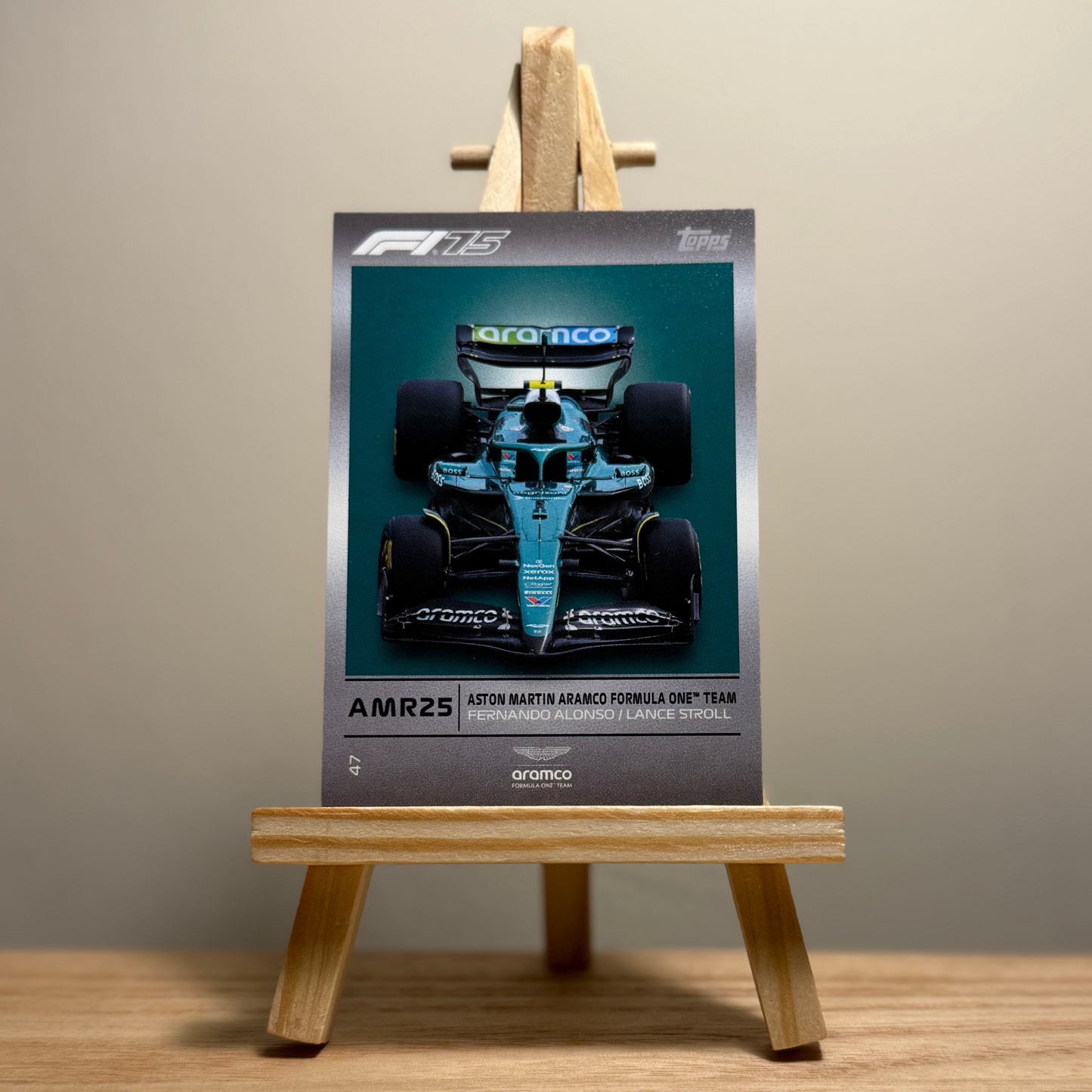 2025 Turbo Attax Formula 1 Trading Card - #47 Aston Martin Aramco Formula One Team Team Car