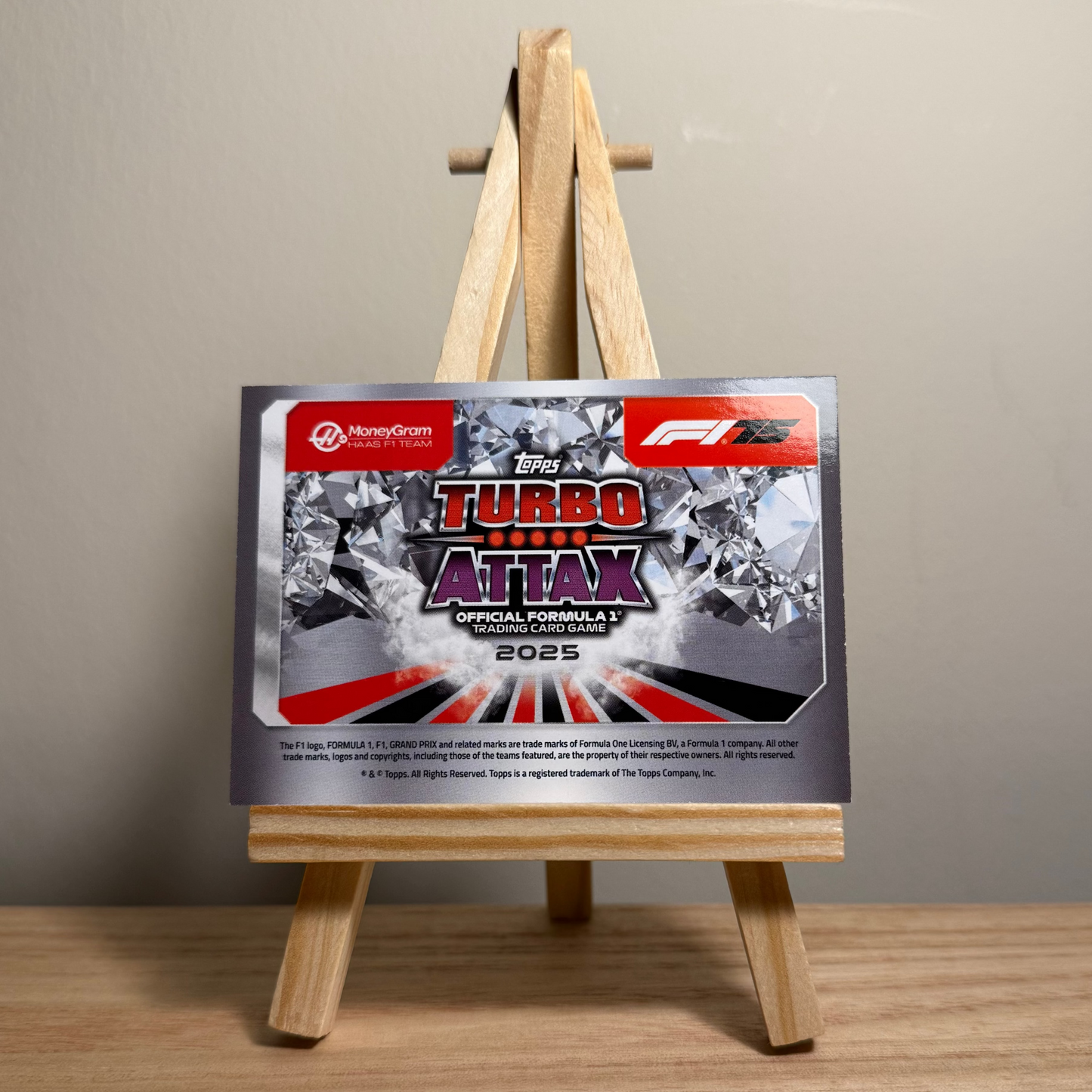 2025 Turbo Attax Formula 1 Trading Card - #64 Moneygram Haas Formula One Team Team Logo