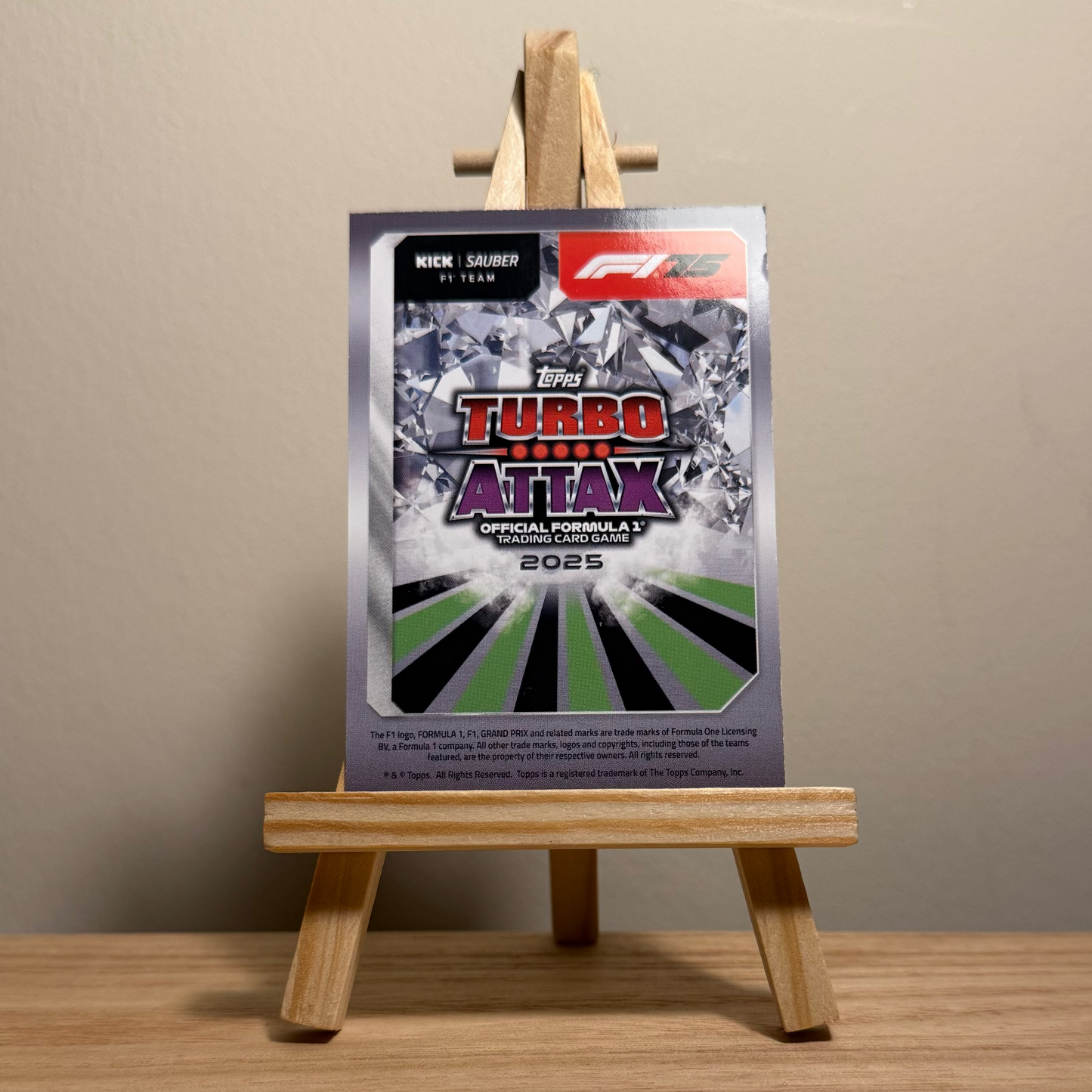 2025 Turbo Attax Formula 1 Trading Card - #97 Stake Formula One Team Kick Sauber Gabriel Bortoleto