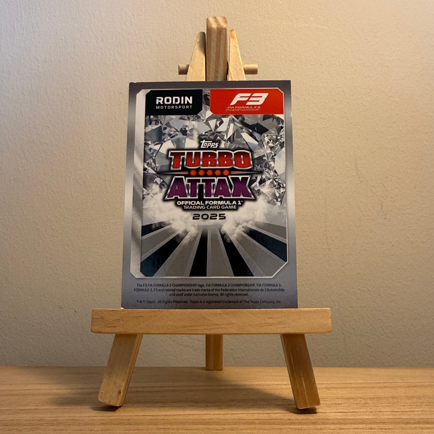 2025 Turbo Attax Formula 1 Trading Card - #243 Rodin Motorsport Louis Sharp Stars of Tomorrow