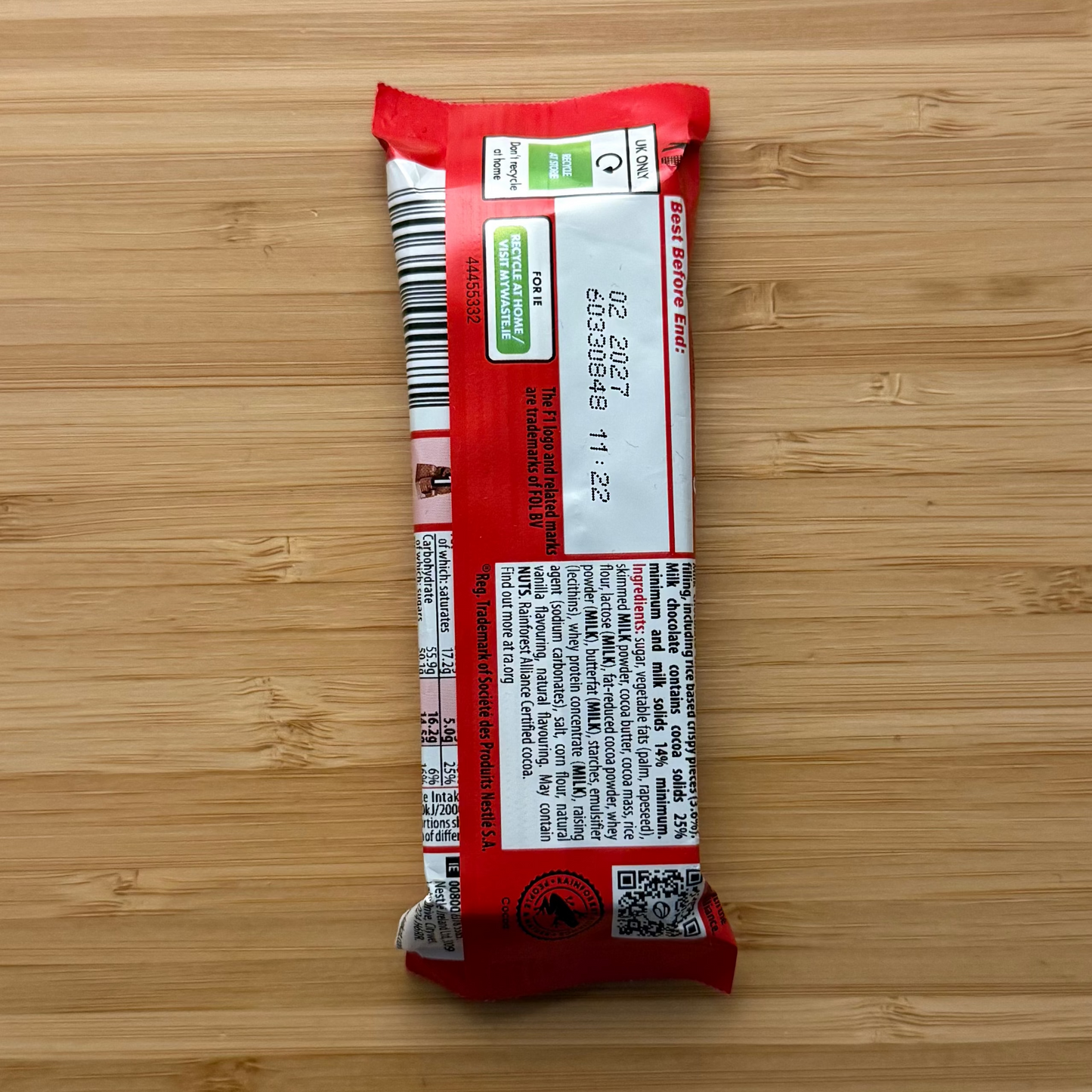 2026 Nestlé KitKat Racing Car 29g