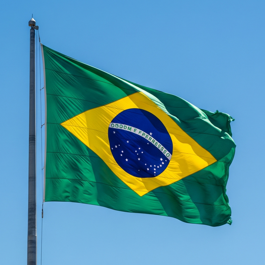 Flag of Brazil - A Auriverde Verde e Amarela