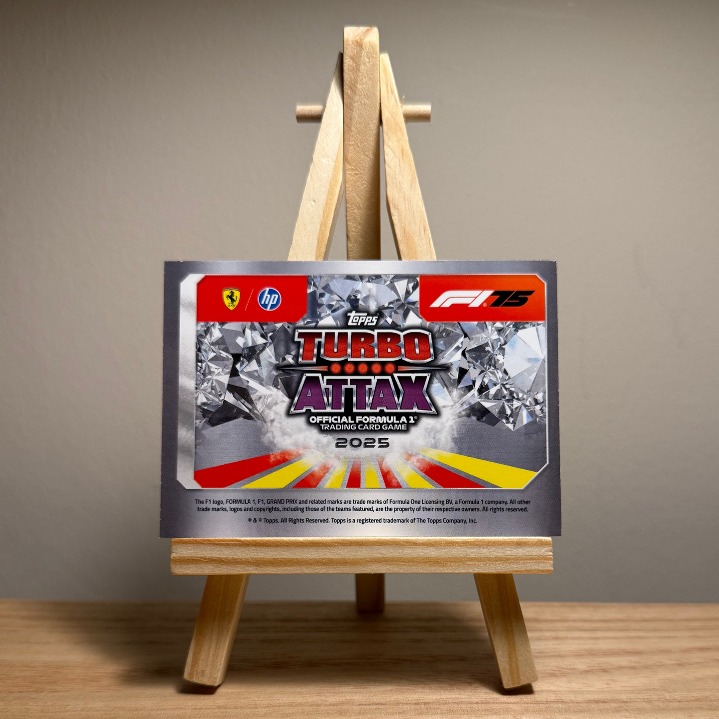 2025 Turbo Attax Formula 1 Trading Card - #19 Scuderia Ferrari Hewlett Packard Team Logo