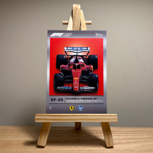 2025 Turbo Attax Formula 1 Trading Card - #20 Scuderia Ferrari Hewlett Packard Team Car