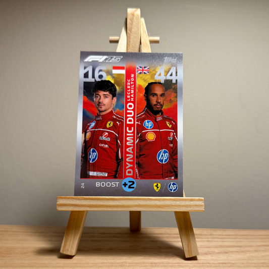 2025 Turbo Attax Formula 1 Trading Card - #24 Scuderia Ferrari Hewlett Packard Charles Leclerc & Lewis Hamilton