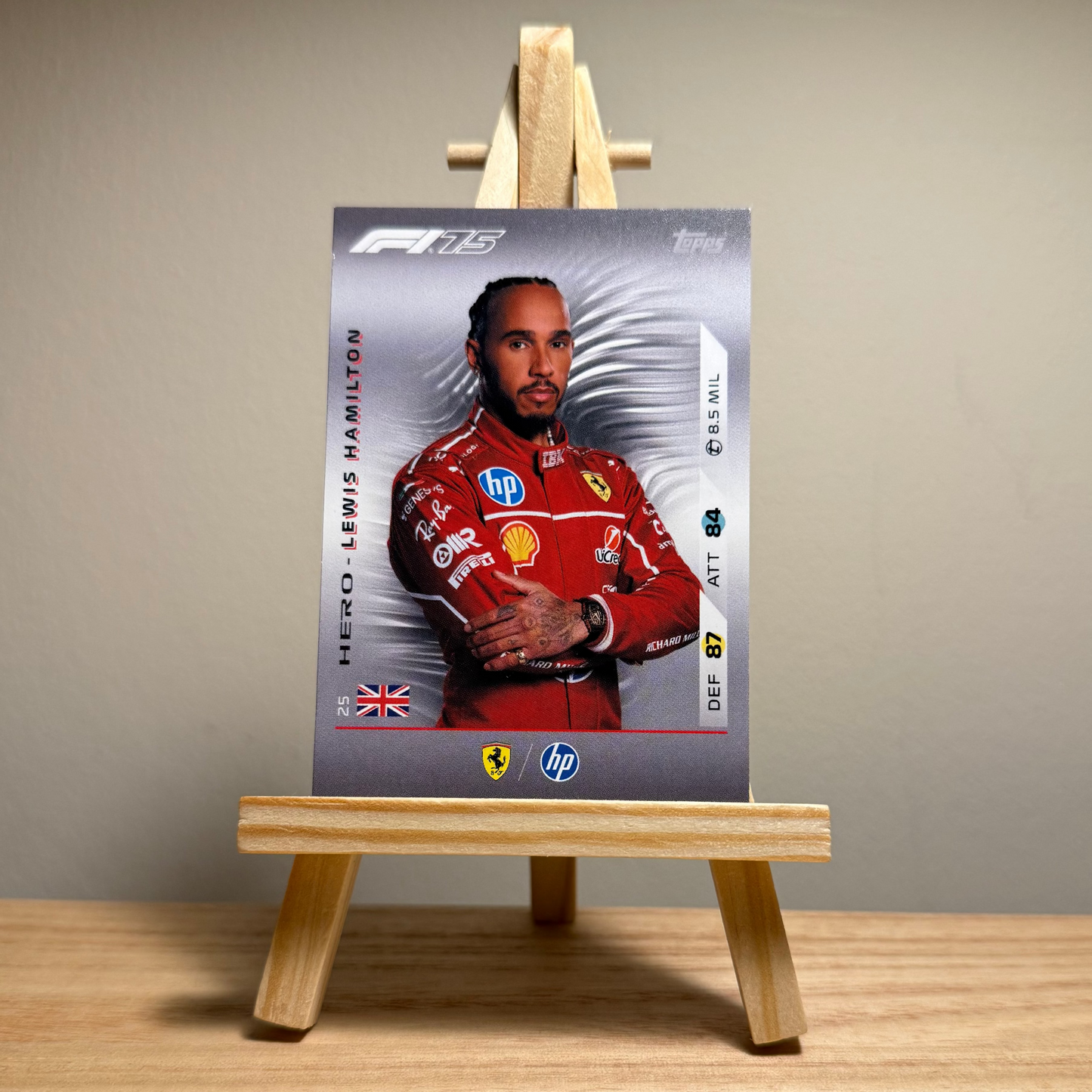 2025 Turbo Attax Formula 1 Trading Card - #24 Scuderia Ferrari Hewlett Packard Lewis Hamilton