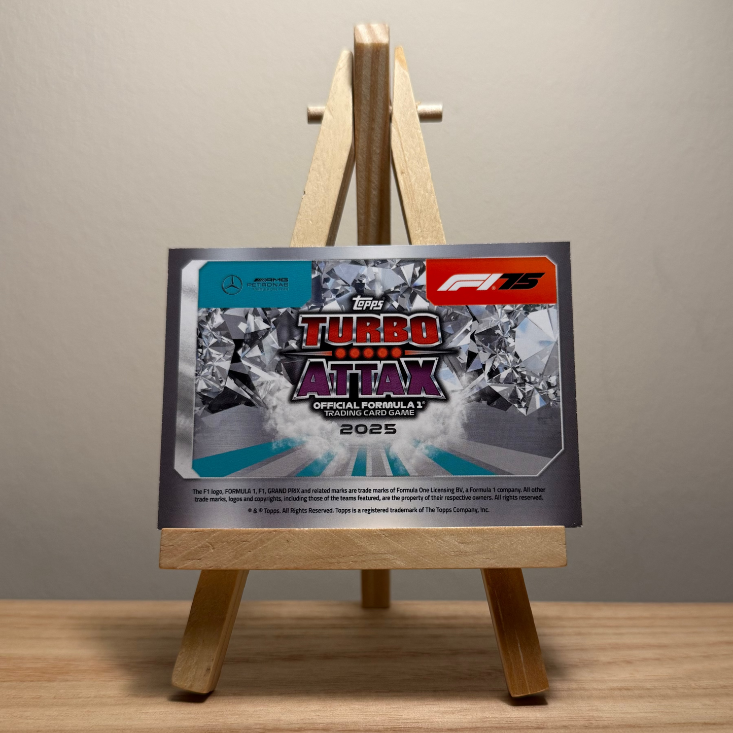 2025 Turbo Attax Formula 1 Trading Card - #37 Mercedes Aufrecht Melcher Großaspach Petronas Formula 1 Team Team Logo