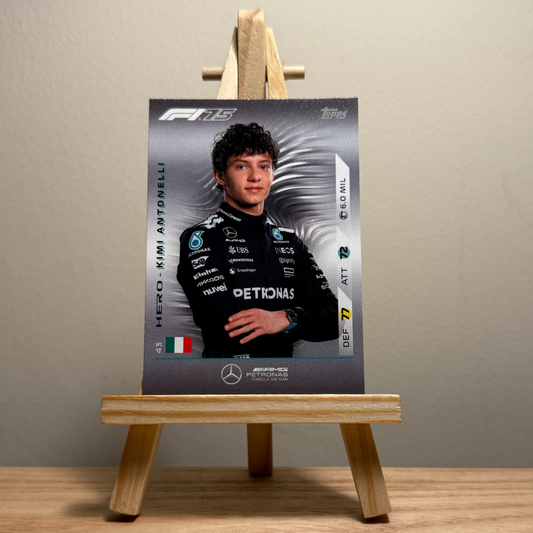 2025 Turbo Attax Formula 1 Trading Card - #43 Mercedes Aufrecht Melcher Großaspach Petronas Formula 1 Team Kimi Antonelli