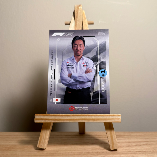 2025 Turbo Attax Formula 1 Trading Card - #66 Moneygram Haas Formula One Team Ayao Komatsu