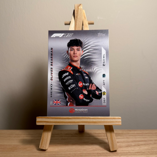 2025 Turbo Attax Formula 1 Trading Card - #70 Moneygram Haas Formula One Team Oliver Bearman