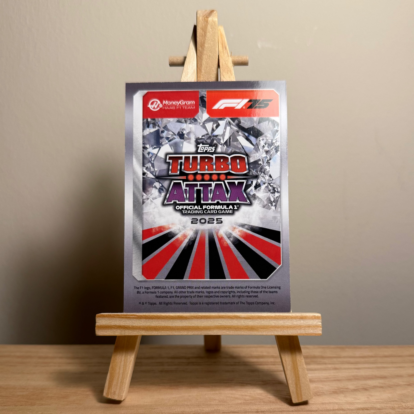 2025 Turbo Attax Formula 1 Trading Card - #70 Moneygram Haas Formula One Team Oliver Bearman