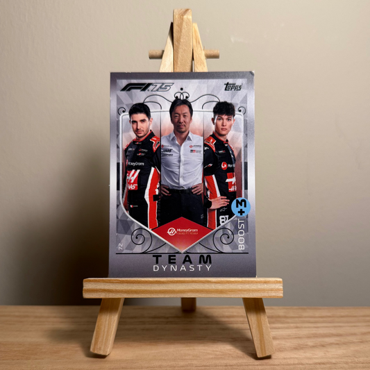 2025 Turbo Attax Formula 1 Trading Card - #72 Moneygram Haas Formula One Team Ocon, Komatsu & Bearman