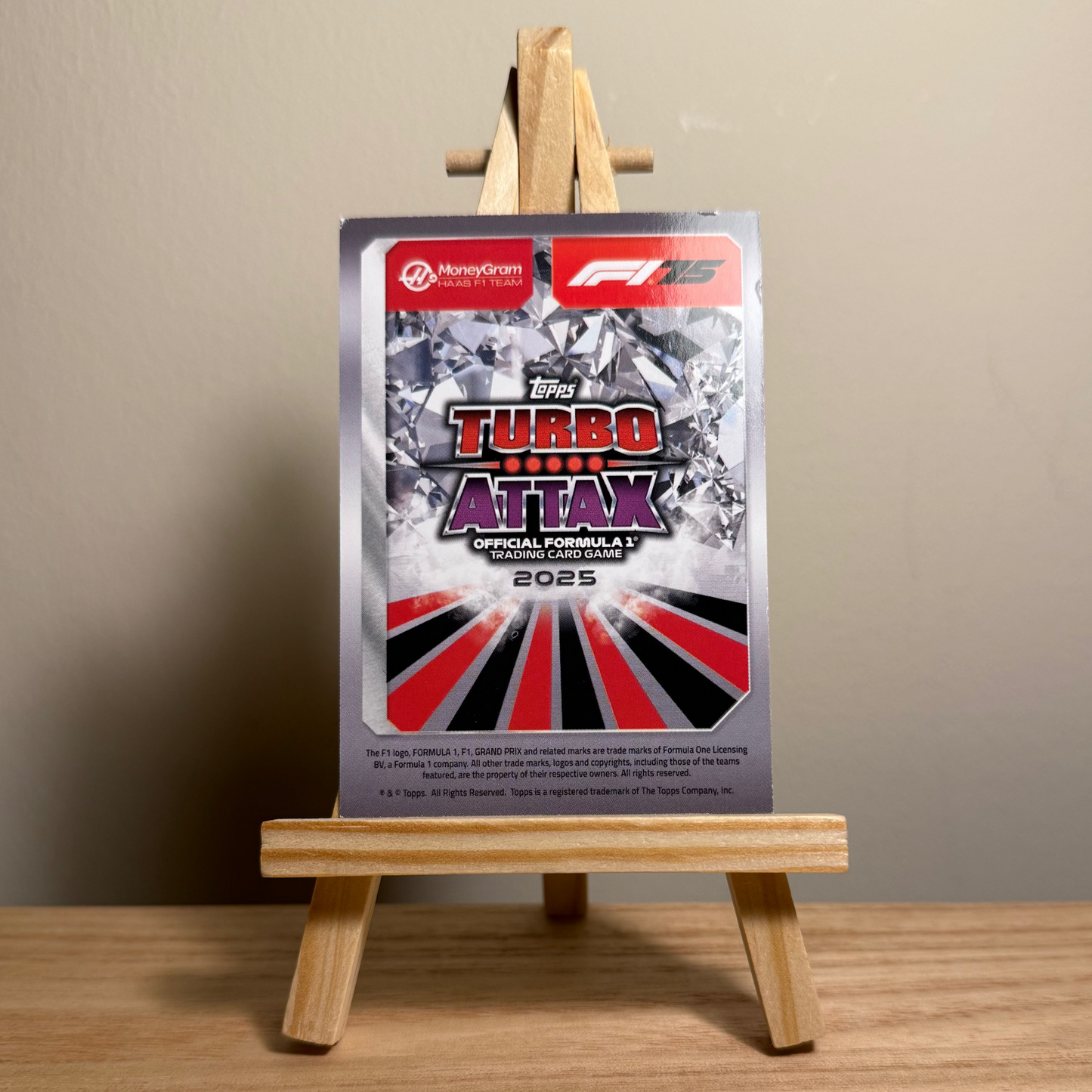 2025 Turbo Attax Formula 1 Trading Card - #72 Moneygram Haas Formula One Team Ocon, Komatsu & Bearman