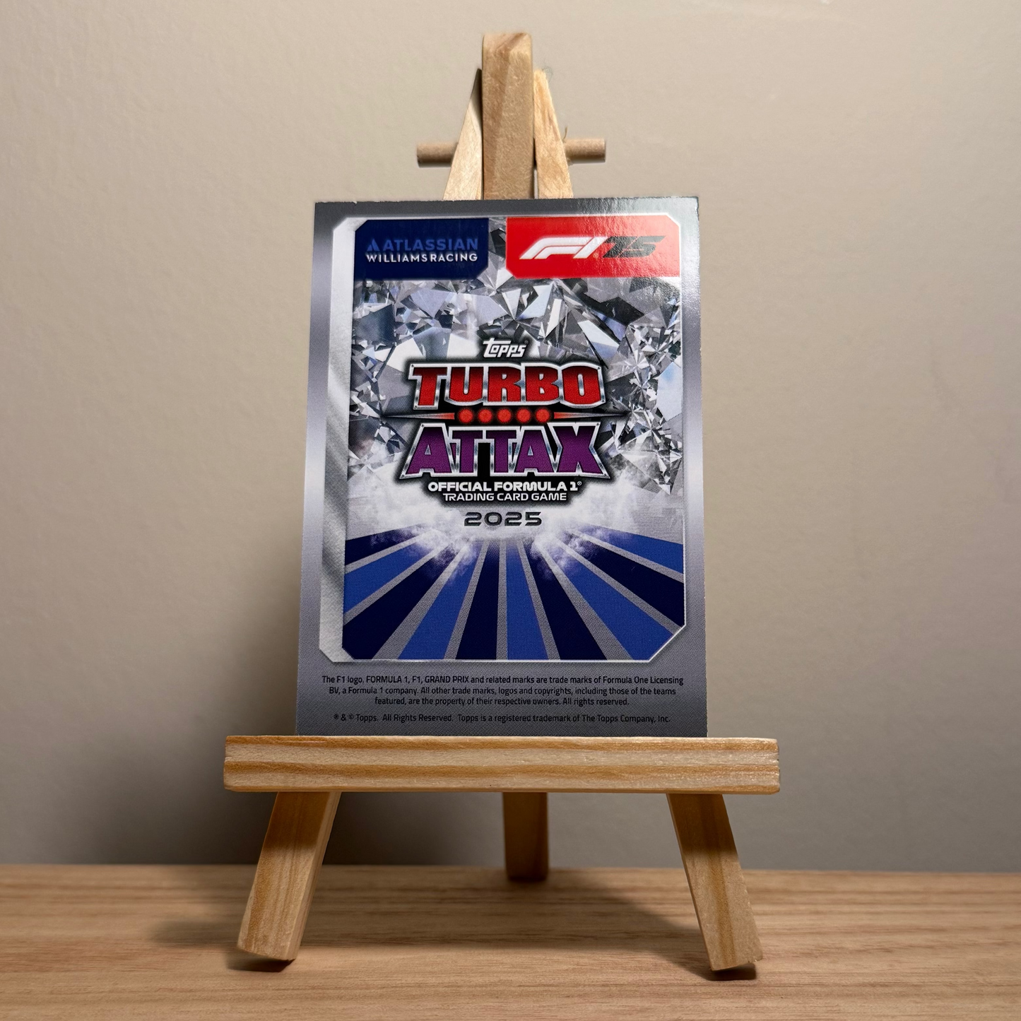 2025 Turbo Attax Formula 1 Trading Card - #90 Atlassian Williams Racing Sainz, Vowles and Albon