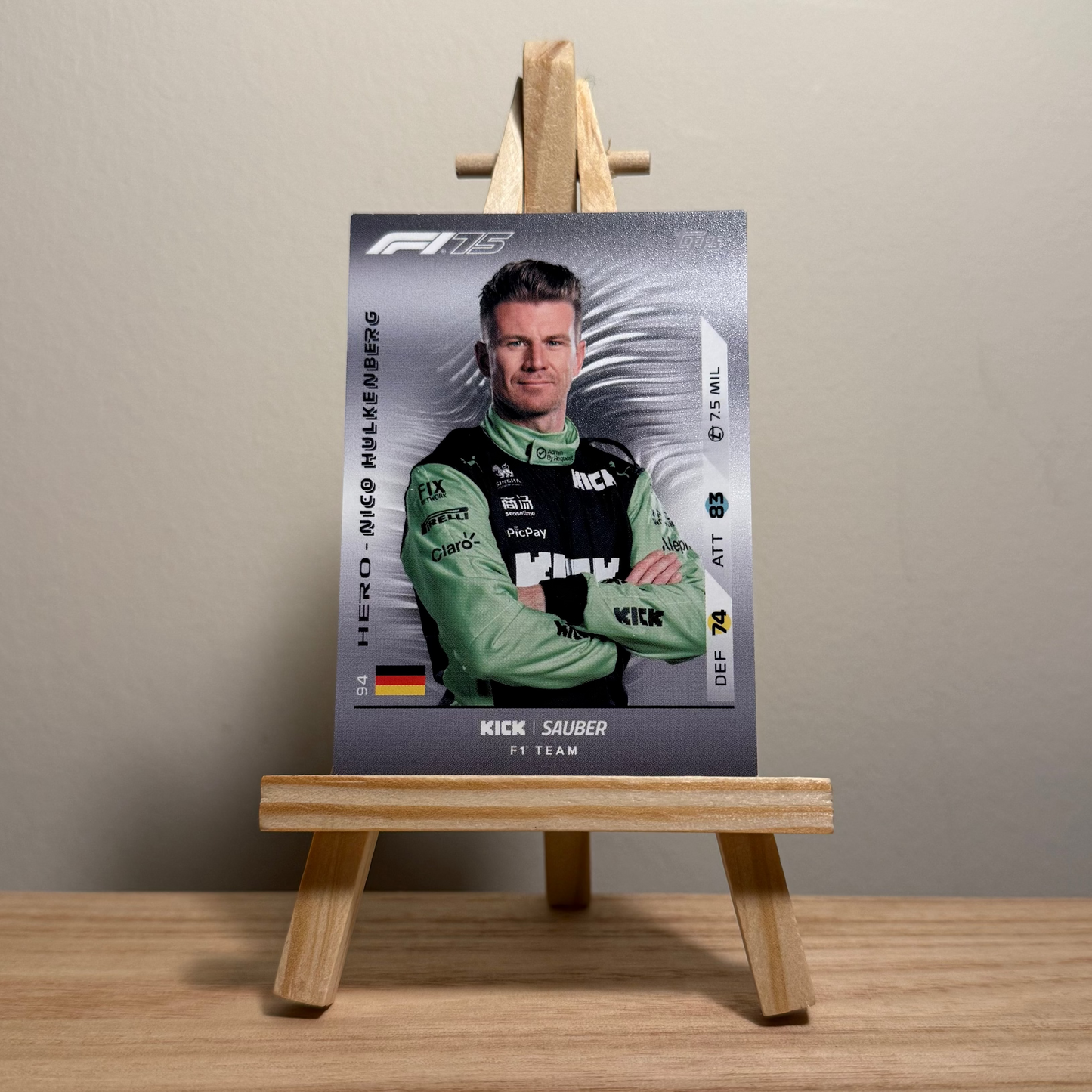 2025 Turbo Attax Formula 1 Trading Card - #94 Stake Formula One Team Kick Sauber Nico Hulkenberg