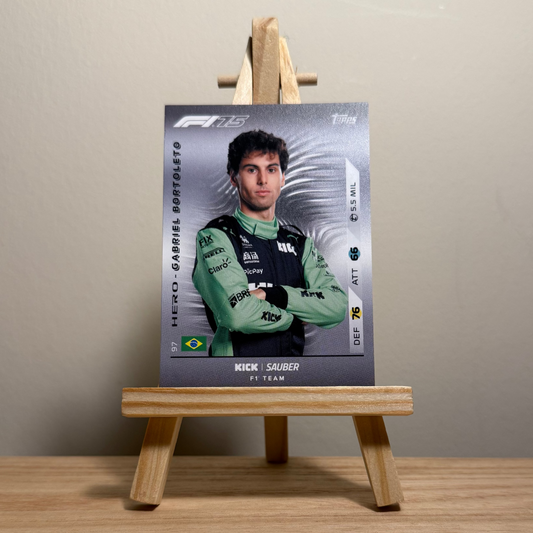2025 Turbo Attax Formula 1 Trading Card - #97 Stake Formula One Team Kick Sauber Gabriel Bortoleto