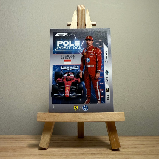 2025 Turbo Attax Formula 1 Trading Card - #119 Charles Leclerc Pole Position