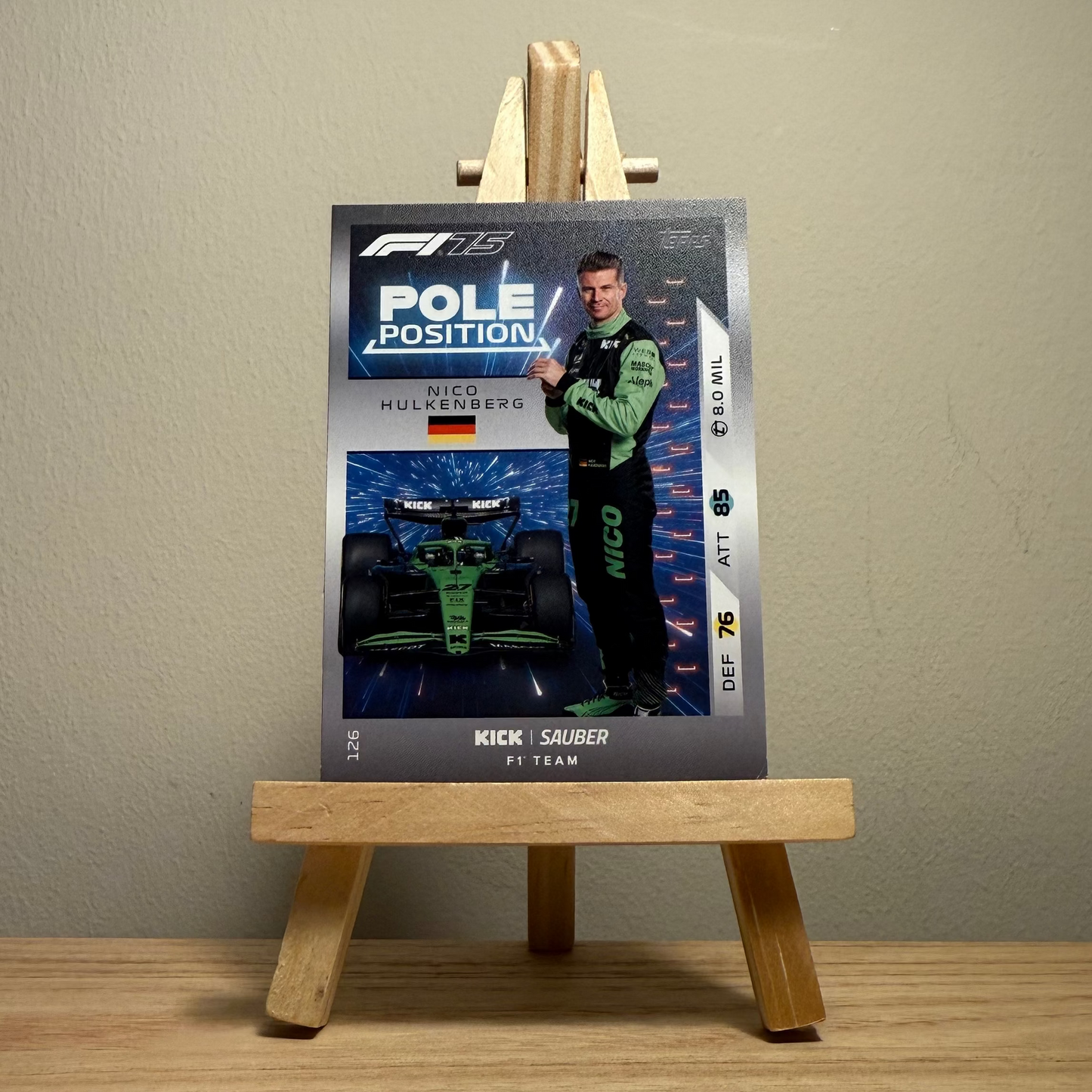 2025 Turbo Attax Formula 1 Trading Card - #126 Nico Hulkenberg Pole Position