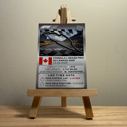 2025 Turbo Attax Formula 1 Trading Card - #135 Circuit Gilles Villeneuve