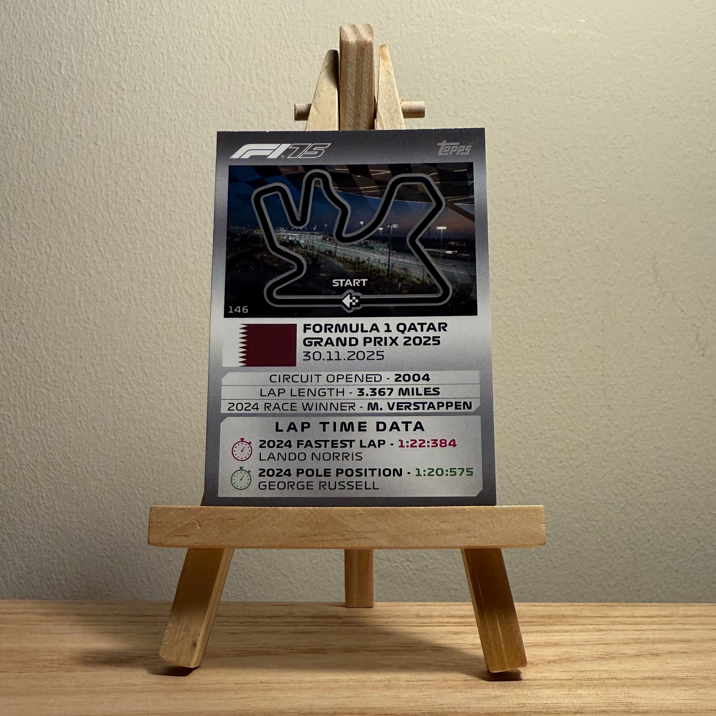 2025 Turbo Attax Formula 1 Trading Card - #146 Lusail International Circuit