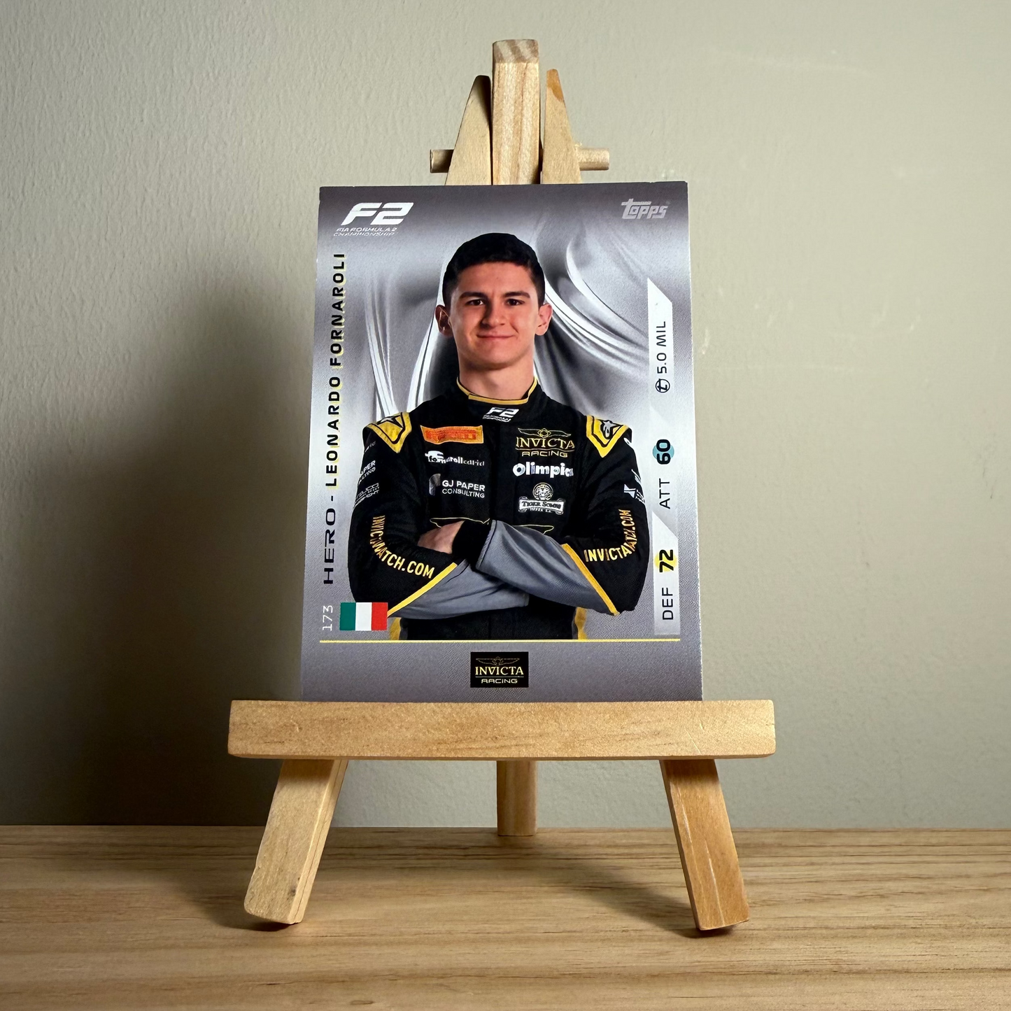 2025 Turbo Attax Formula 1 Trading Card - #173 Invicta Racing Leonardo Fornaroli