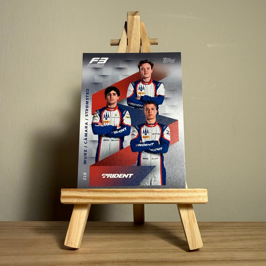 2025 Turbo Attax Formula 1 Trading Card - #218 Trident Charlie Wurz, Rafael Câmara & Noah Strømsted
