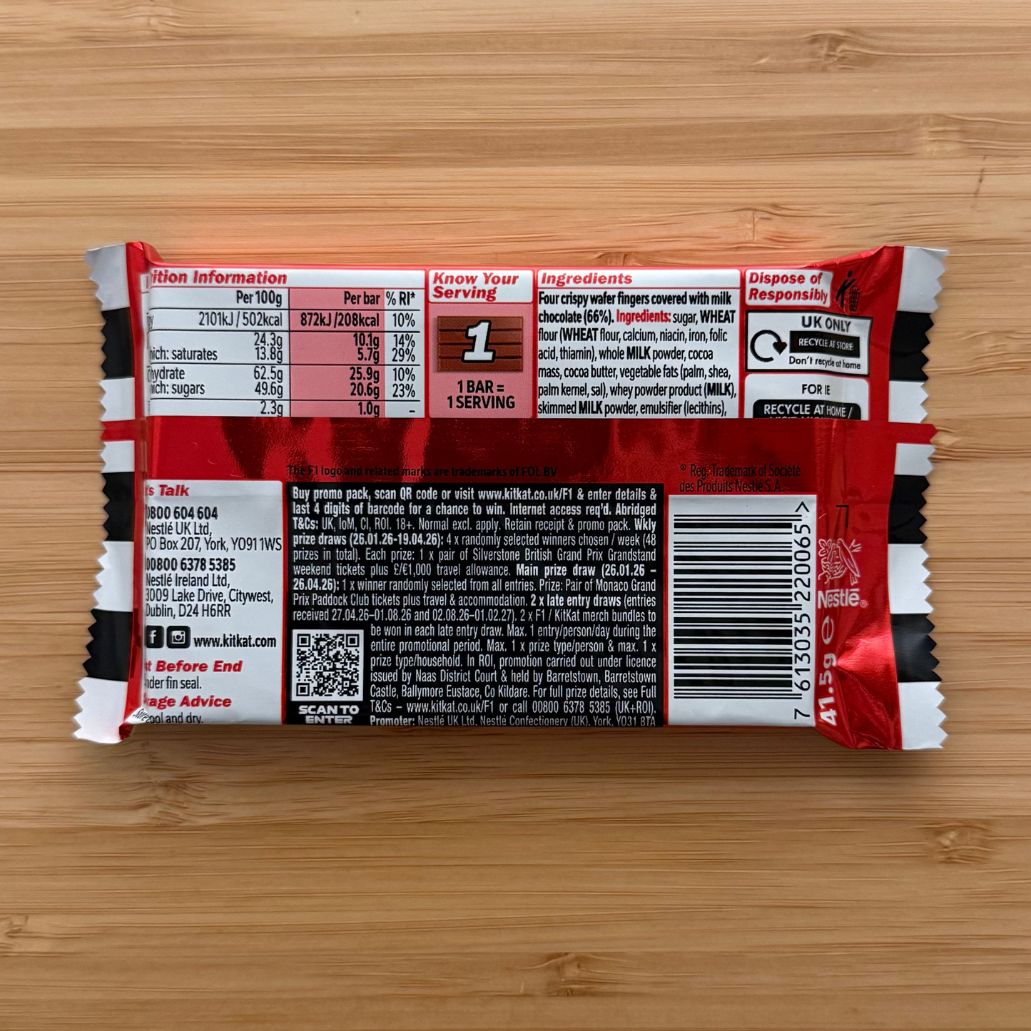 2026 Nestlé KitKat 41.5g
