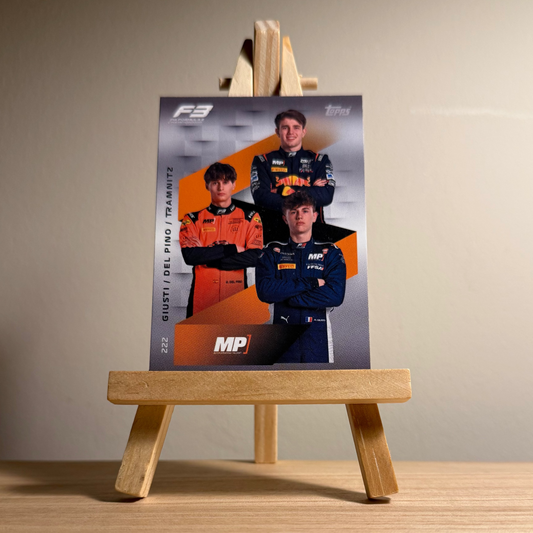 2025 Turbo Attax Formula 1 Trading Card - #222 Multi Promo Motorsport Alessandro Giusti, Bruno del Pino Ventos & Tim Tramnitz