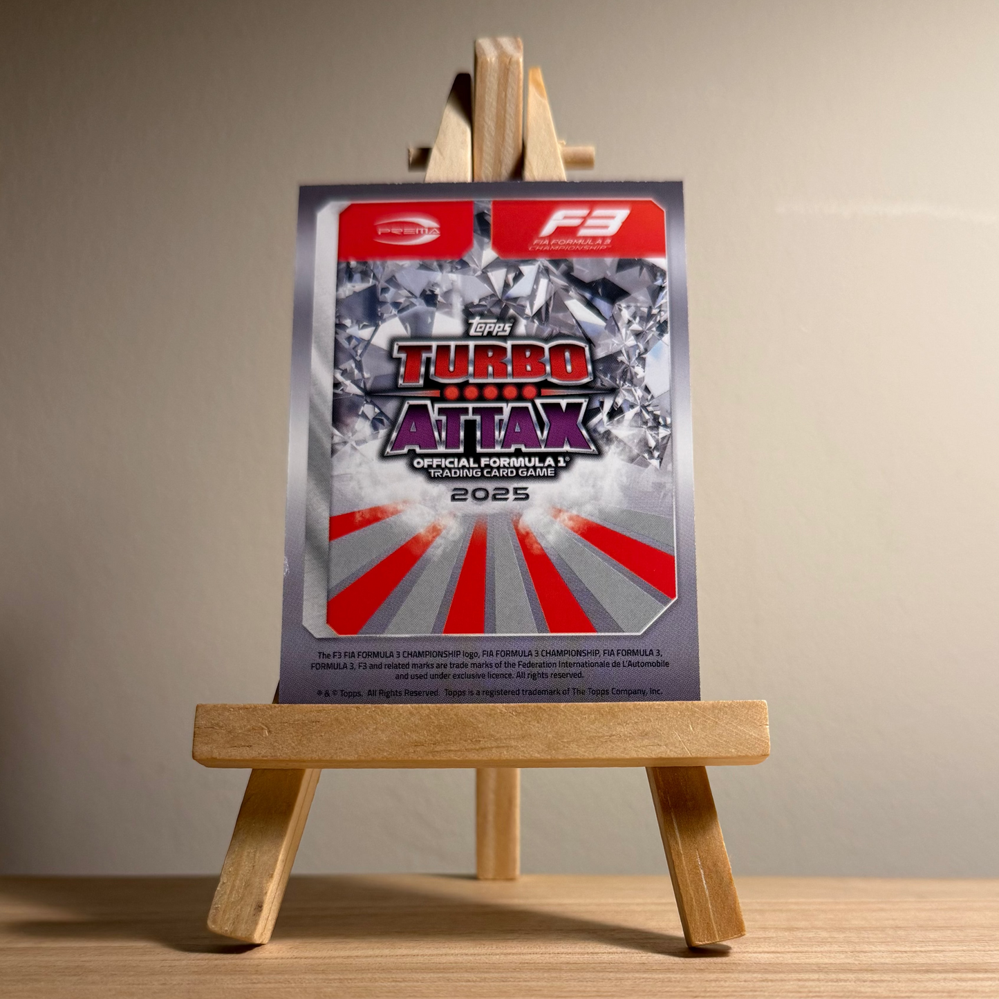 2025 Turbo Attax Formula 1 Trading Card - #227 Prema Racing Noel Jesús León Vázquez