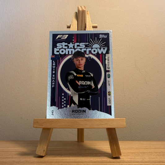 2025 Turbo Attax Formula 1 Trading Card - #243 Rodin Motorsport Louis Sharp Stars of Tomorrow