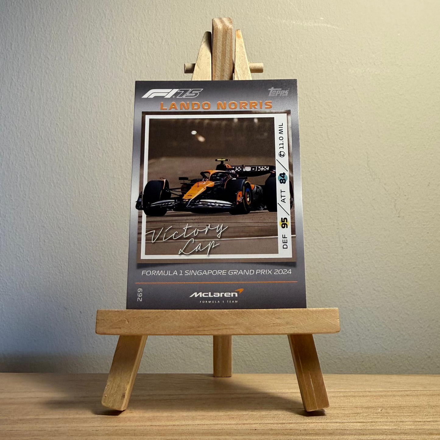 2025 Turbo Attax Formula 1 Trading Card - #269 Lando Norris Victory Lap