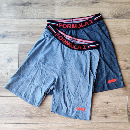 2020 Formula 1 2 Pack Lounge Shorts - Grey Marl